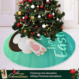 Foto 6 | Falda Qilmy Para Árbol De Navidad, Doble Capa, Poliéster Fino, 90 Cm - Venta Internacional.