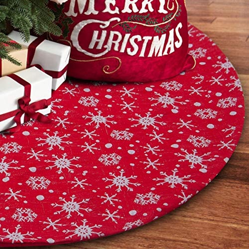 Carpa De Nieve Roja Y Blanca S-deal De 32 Pulgadas Con Falda De Árbol De Navidad - Venta Internacional. $607