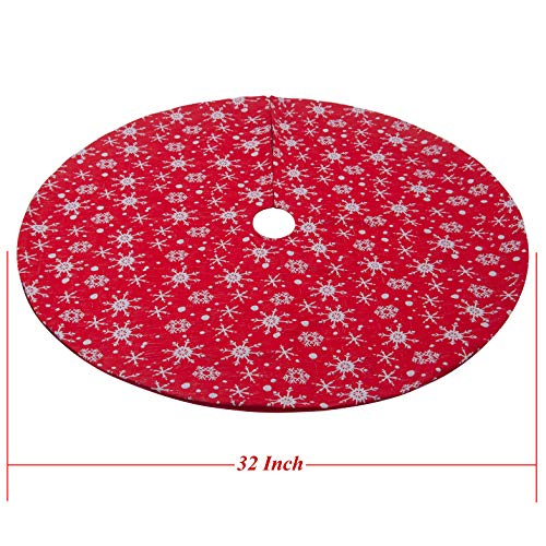 Foto 3 pulgar | Carpa De Nieve Roja Y Blanca S-deal De 32 Pulgadas Con Falda De Árbol De Navidad - Venta Internacional.
