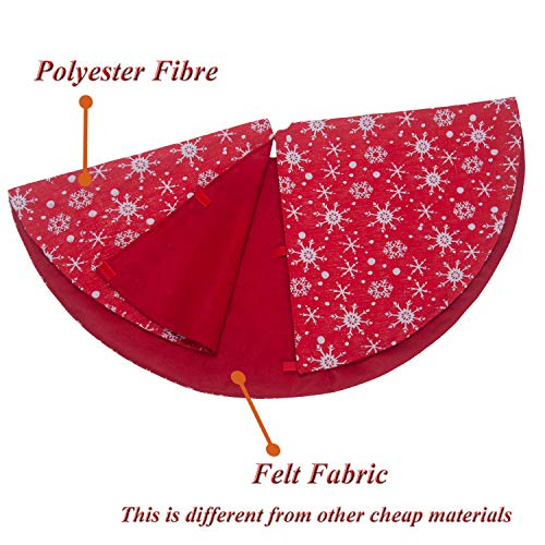 Foto 6 pulgar | Carpa De Nieve Roja Y Blanca S-deal De 32 Pulgadas Con Falda De Árbol De Navidad - Venta Internacional.