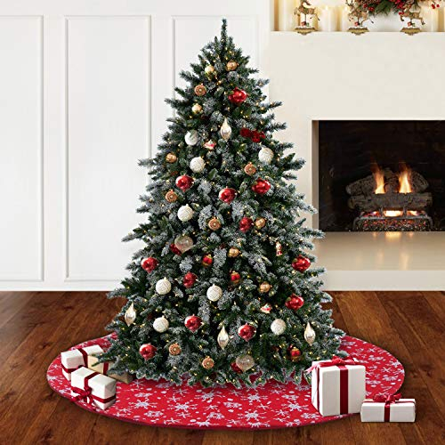 Foto 8 pulgar | Carpa De Nieve Roja Y Blanca S-deal De 32 Pulgadas Con Falda De Árbol De Navidad - Venta Internacional.