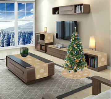 Foto 5 | Falda De Árbol De Navidad Bordada Simhomsen Rustic Farmhouse - Venta Internacional.
