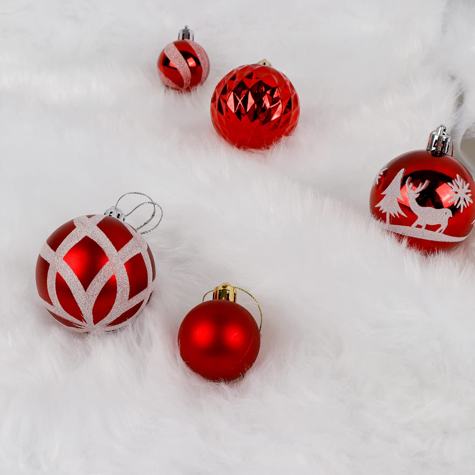 Foto 7 pulgar | Falda Con Forma De Árbol De Navidad, Piel Sintética Blanca Cálida, 90 Cm De Diámetro - Venta Internacional.