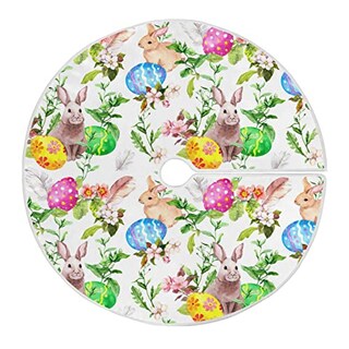 Foto 1 | Falda Qilmy Para Árbol De Navidad, Doble Capa, Poliéster Fino, 90 Cm - Venta Internacional.