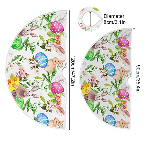 Foto 4 pulgar | Falda Qilmy Para Árbol De Navidad, Doble Capa, Poliéster Fino, 90 Cm - Venta Internacional.
