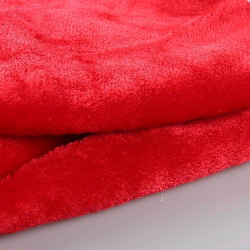 Foto 5 pulgar | Faldón Para Árbol De Navidad Yuboo Santa De Terciopelo Rojo Y Blanco, 120 Cm - Venta Internacional.
