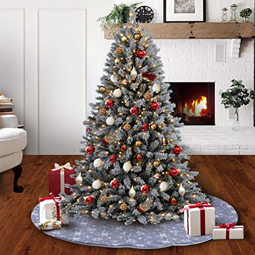 Foto 8 pulgar | Faldón S-deal Para Árbol De Navidad, Doble Capa, 32 Pulgadas, Gris/blanco - Venta Internacional.