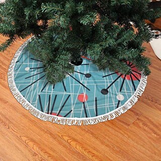 Foto 3 | Falda Con Forma De Árbol De Navidad Ghygty Mid-century, Moderna, 90 Cm, Con Tapa - Venta Internacional.
