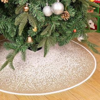 Foto 4 | Falda De Arpillera Hohotime Para Árbol De Navidad, 122 Cm De Diámetro - Venta Internacional.