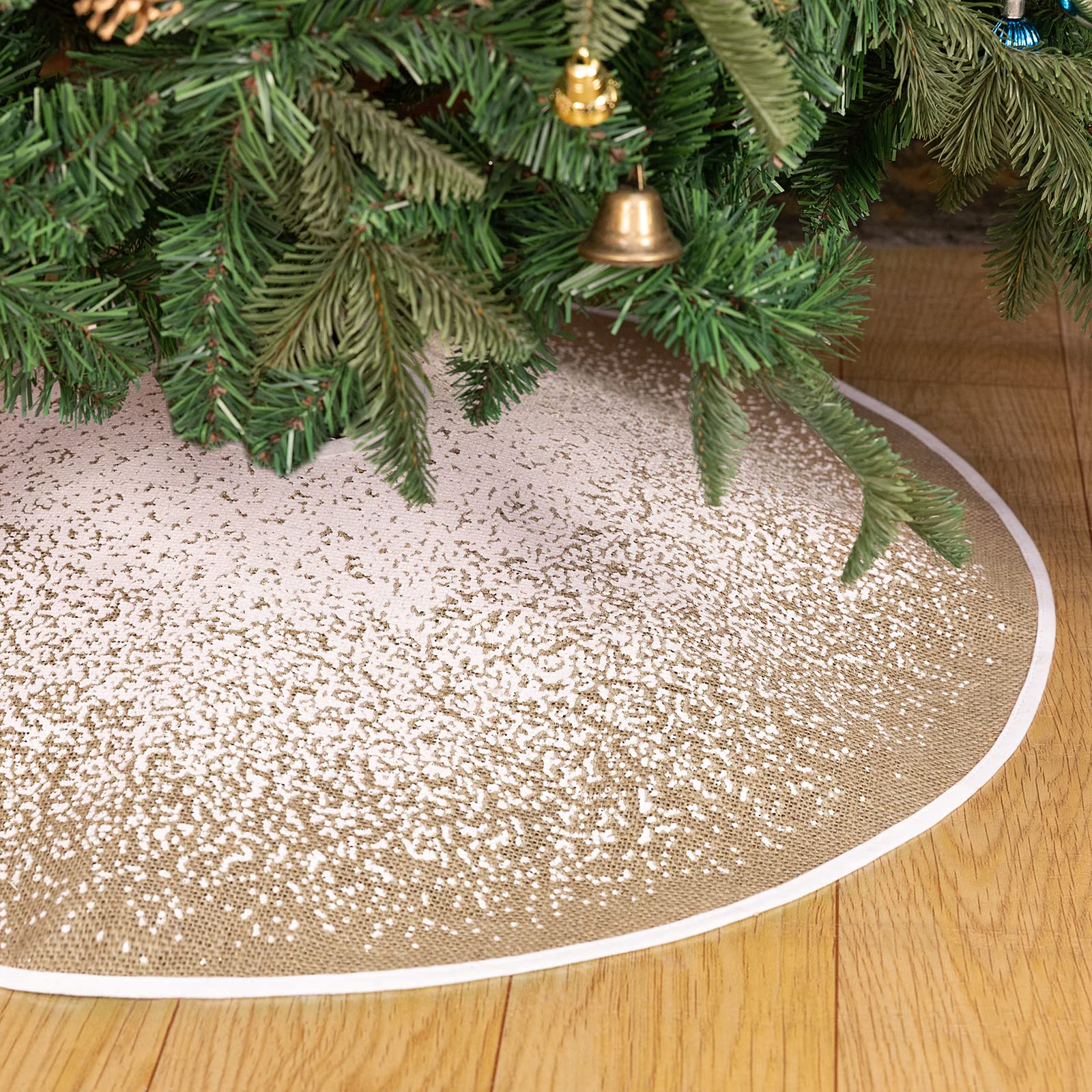Foto 6 pulgar | Falda De Arpillera Hohotime Para Árbol De Navidad, 122 Cm De Diámetro - Venta Internacional.