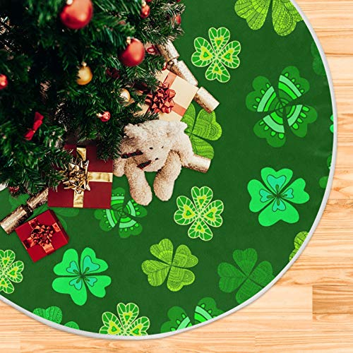 Foto 6 pulgar | Falda Para Árbol De Navidad Con Forma De Trébol Qilmy Para El Día De San Patricio, 90 Cm - Venta Internacional.