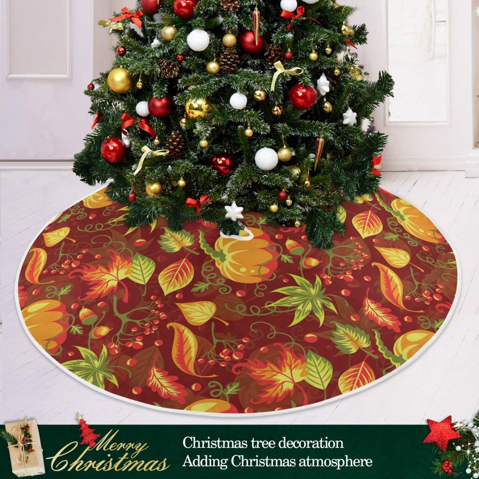Foto 7 pulgar | Falda Decorativa Para Árbol De Navidad Alaza, 120 Cm De Diámetro - Venta Internacional.