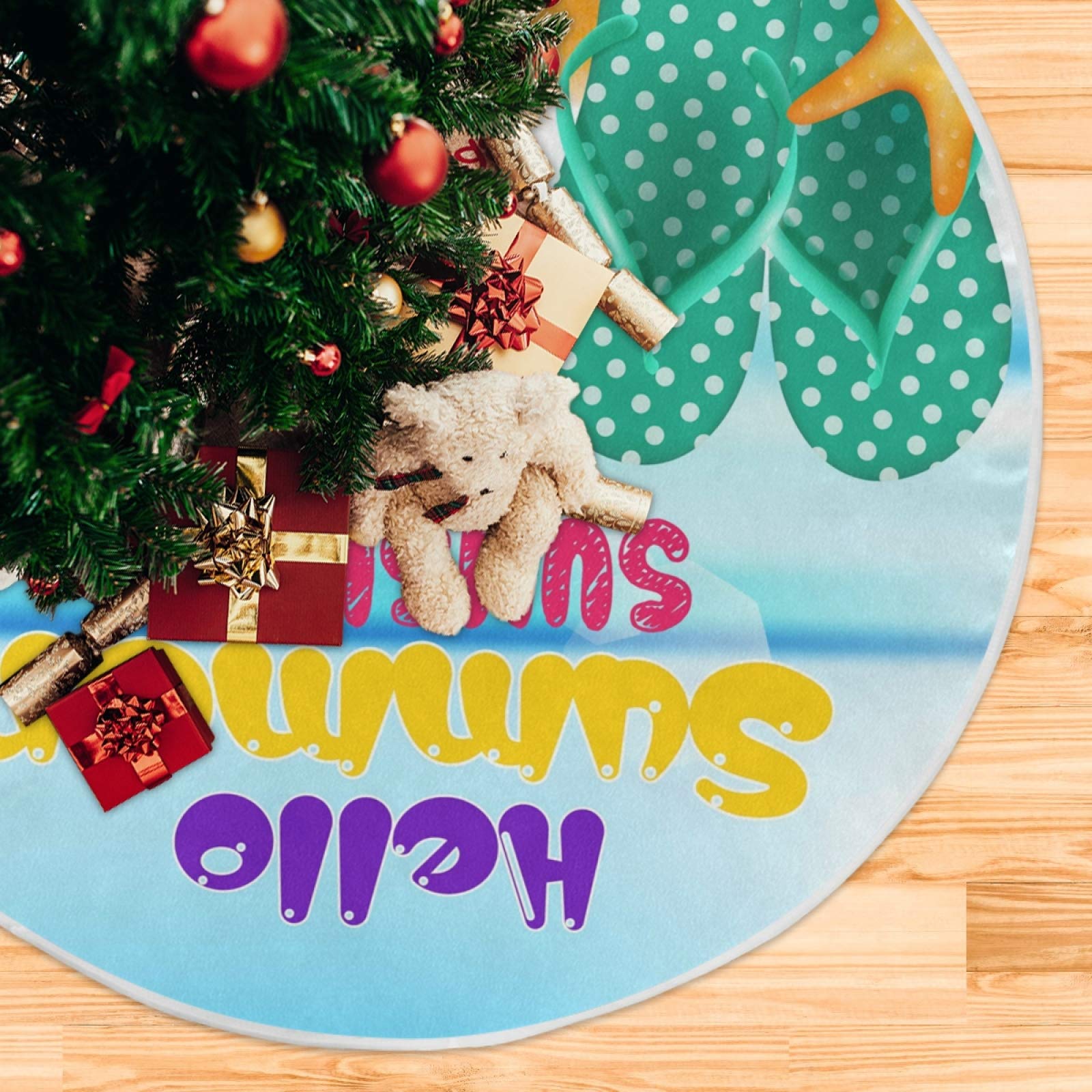 Foto 5 | Falda De Árbol De Navidad Alaza, Grande, 120 Cm De Diámetro, Poliéster - Venta Internacional.