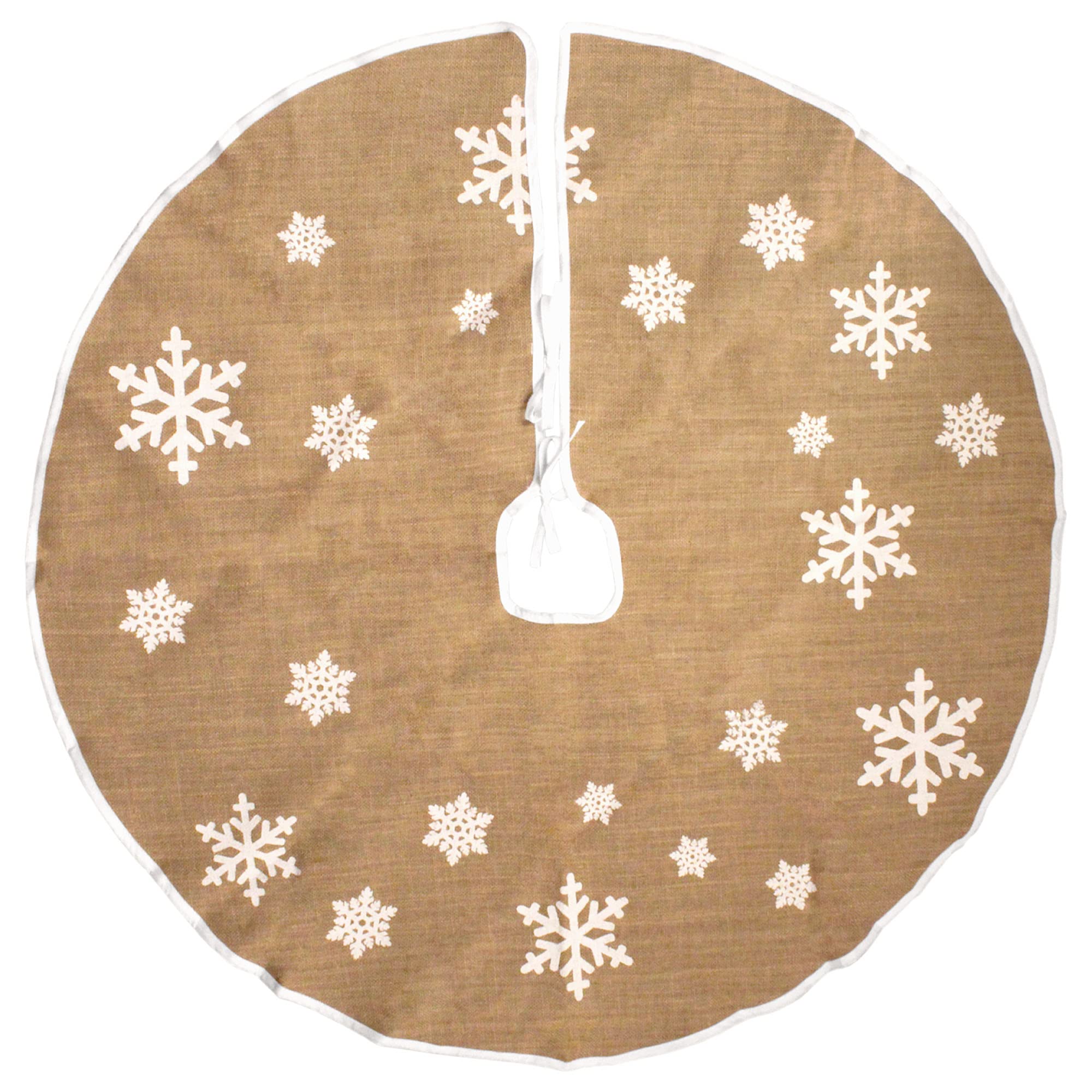 Foto 2 pulgar | Faldón para Árbol de Navidad Edición Copo de Nieve Yute - Venta Internacional