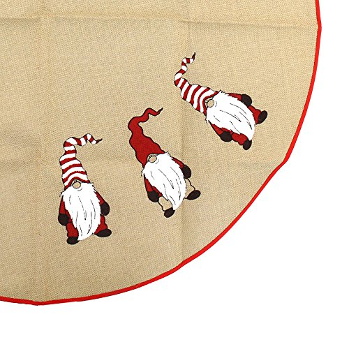 Foto 3 pulgar | Falda De Arpillera De Yute, 39 Cm, Diseño De Gnomo De Bambú, Diseño De Gnomo - Venta Internacional.