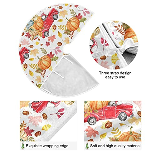 Foto 6 pulgar | Falda De Árbol De Navidad Dussdil Autumn Pumpkin Truck 90 Cm - Venta Internacional.