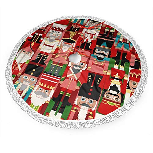 Foto 2 pulgar | Falda Para Árbol De Navidad Freehotu, Diseño De Cascanueces, Dulce, 30 Cm, Decoración - Venta Internacional.