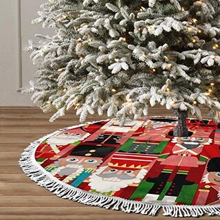 Foto 3 | Falda Para Árbol De Navidad Freehotu, Diseño De Cascanueces, Dulce, 30 Cm, Decoración - Venta Internacional.