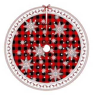 Foto 1 | Cubierta de Árbol Navidad Falda Pie Rojo