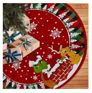 Foto 3 | Falda Para Pie De Arbol Colorido Decoración, Cubierta Del Árbol Navidad
