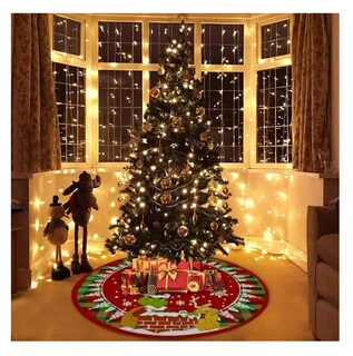 Foto 4 | Falda Para Pie De Arbol Colorido Decoración, Cubierta Del Árbol Navidad