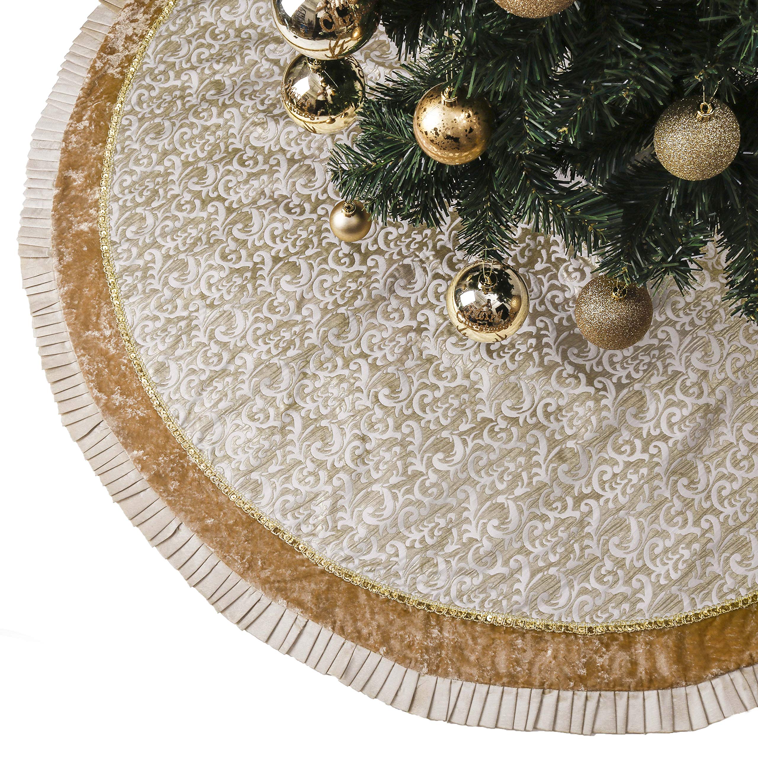 Foto 2 | Falda para Árbol de Navidad Valery Madelyn Blanco 120 cm - Venta Internacional
