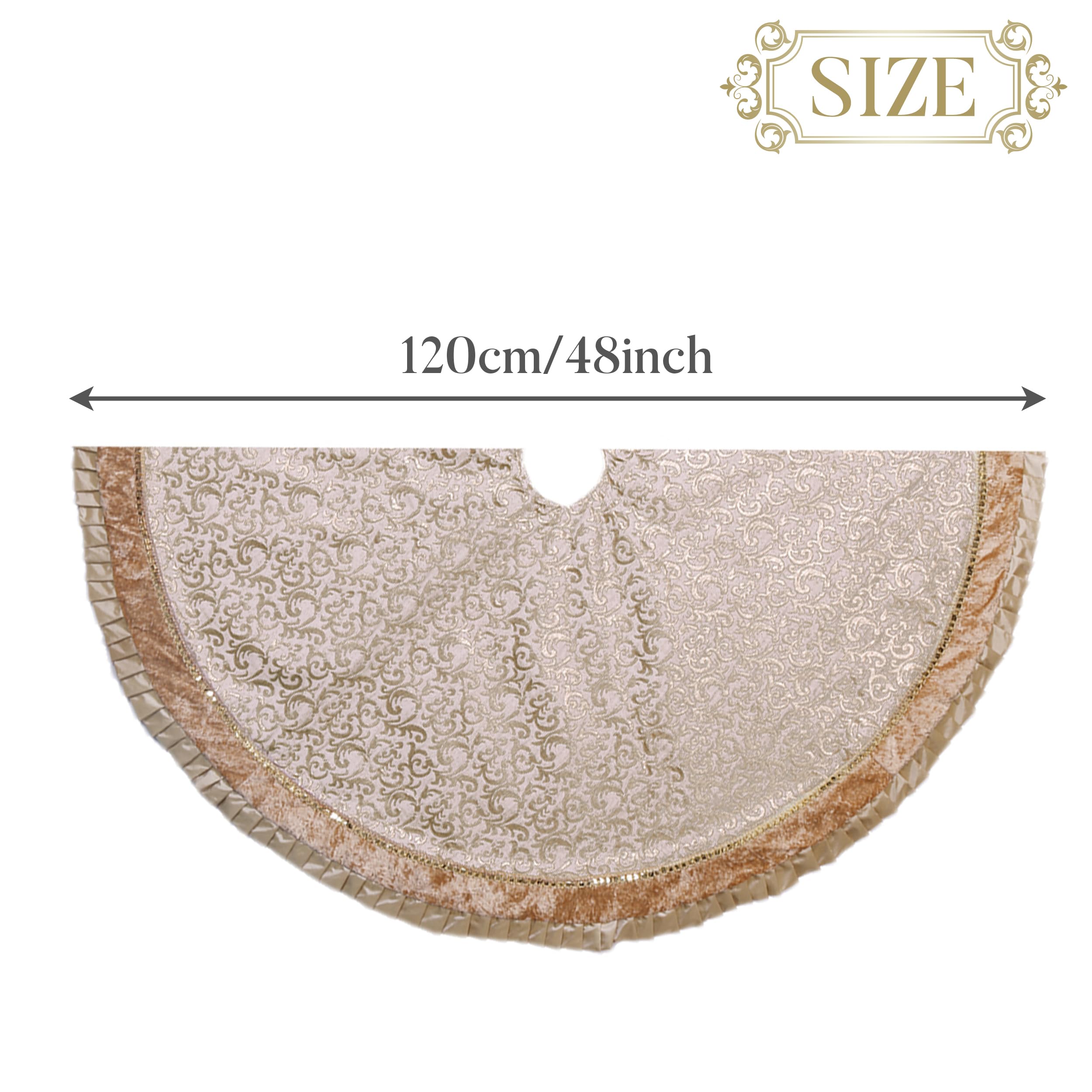 Foto 5 pulgar | Falda para Árbol de Navidad Valery Madelyn Blanco 120 cm - Venta Internacional