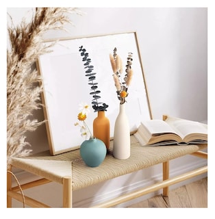 Foto 5 | Jarrones De Cerámica Kunch Juego De 3 Coloridos Minimalistas Azul Amarillo Beige