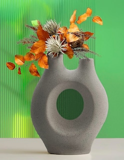 Foto 8 | Jarrón de Cerámica Moderno Adorno Decorativo para el Hogar Oficina o Restaurante Estilo Minimalista para Espacios E
