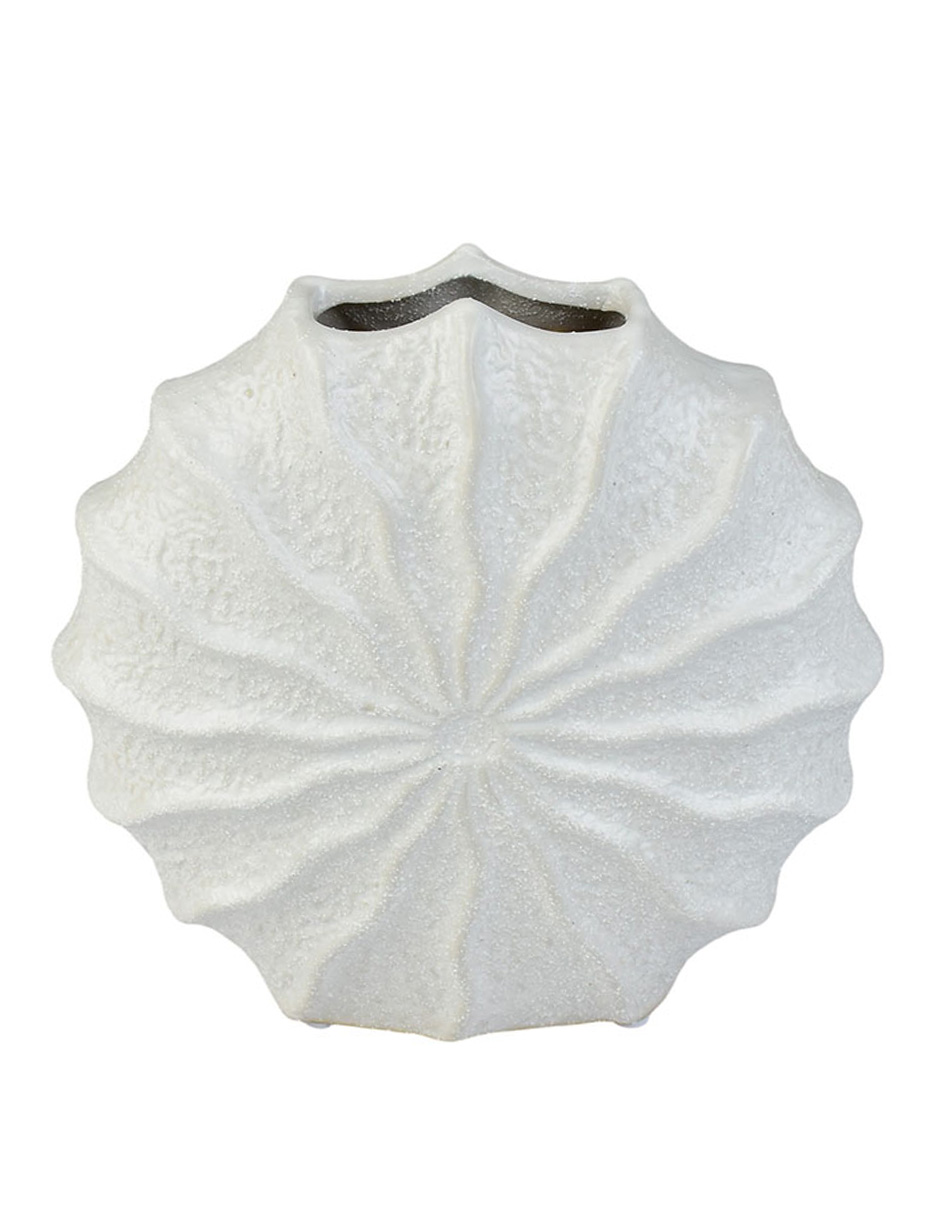 Foto 4 | Jarrón de Cerámica con Forma de Concha Florero Boho Hecho a Mano en Estilo Costero para Decoración del Hogar Id