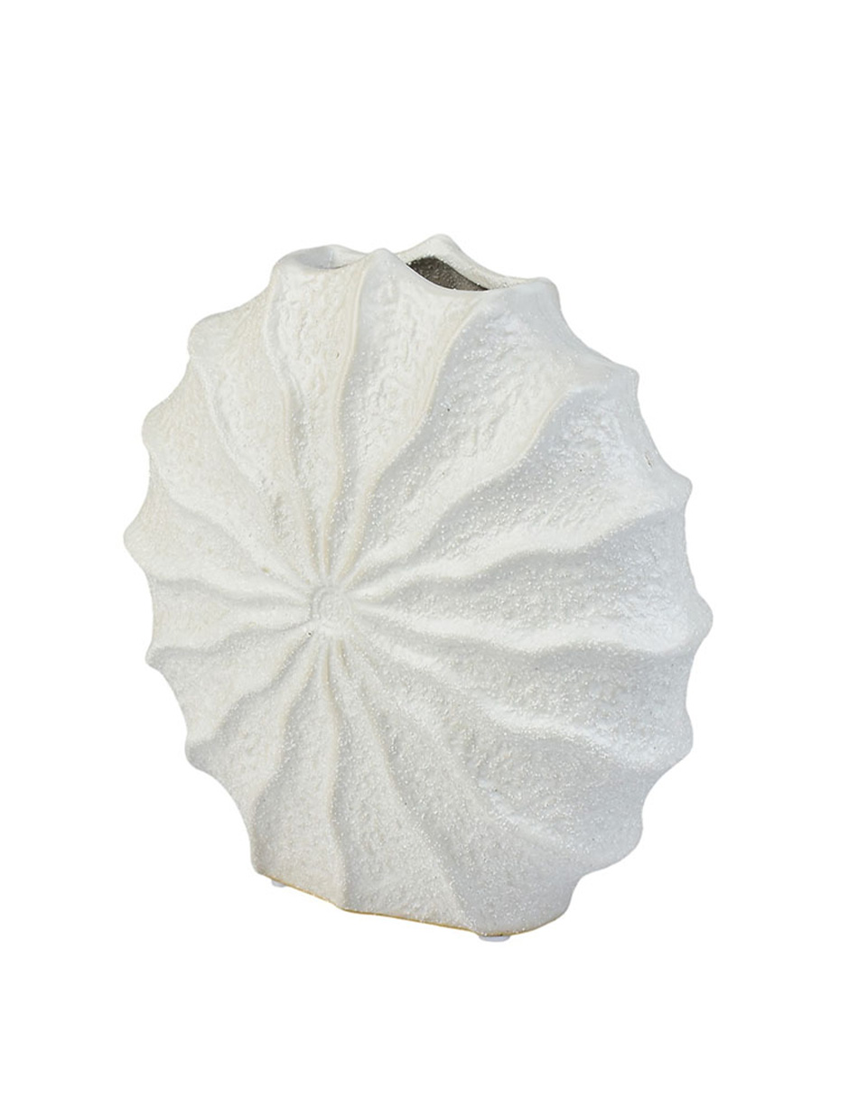 Foto 5 | Jarrón de Cerámica con Forma de Concha Florero Boho Hecho a Mano en Estilo Costero para Decoración del Hogar Id