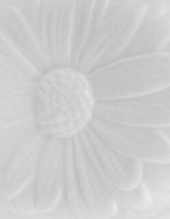 Foto 5 | Jarrón Blanco De Cerámica Con Flor Y Acabado Granulado
