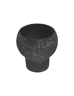 Foto 1 | Maceta De Cerámica Estilo Mármol Negro