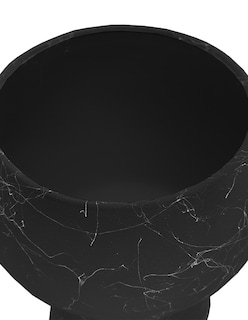 Foto 3 | Maceta De Cerámica Estilo Mármol Negro