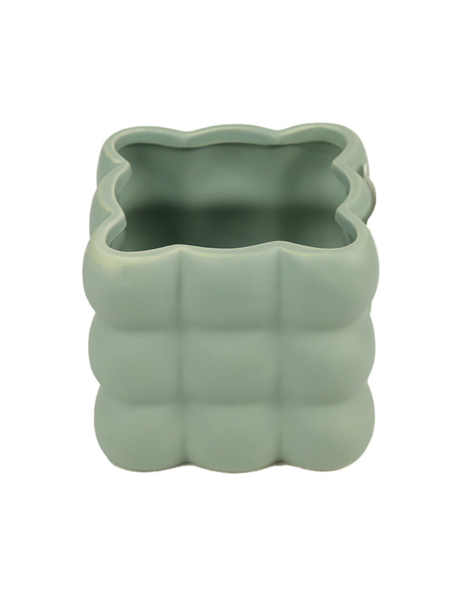 Maceta Esférica De Cerámica – Interior Y Exterior Decorativo