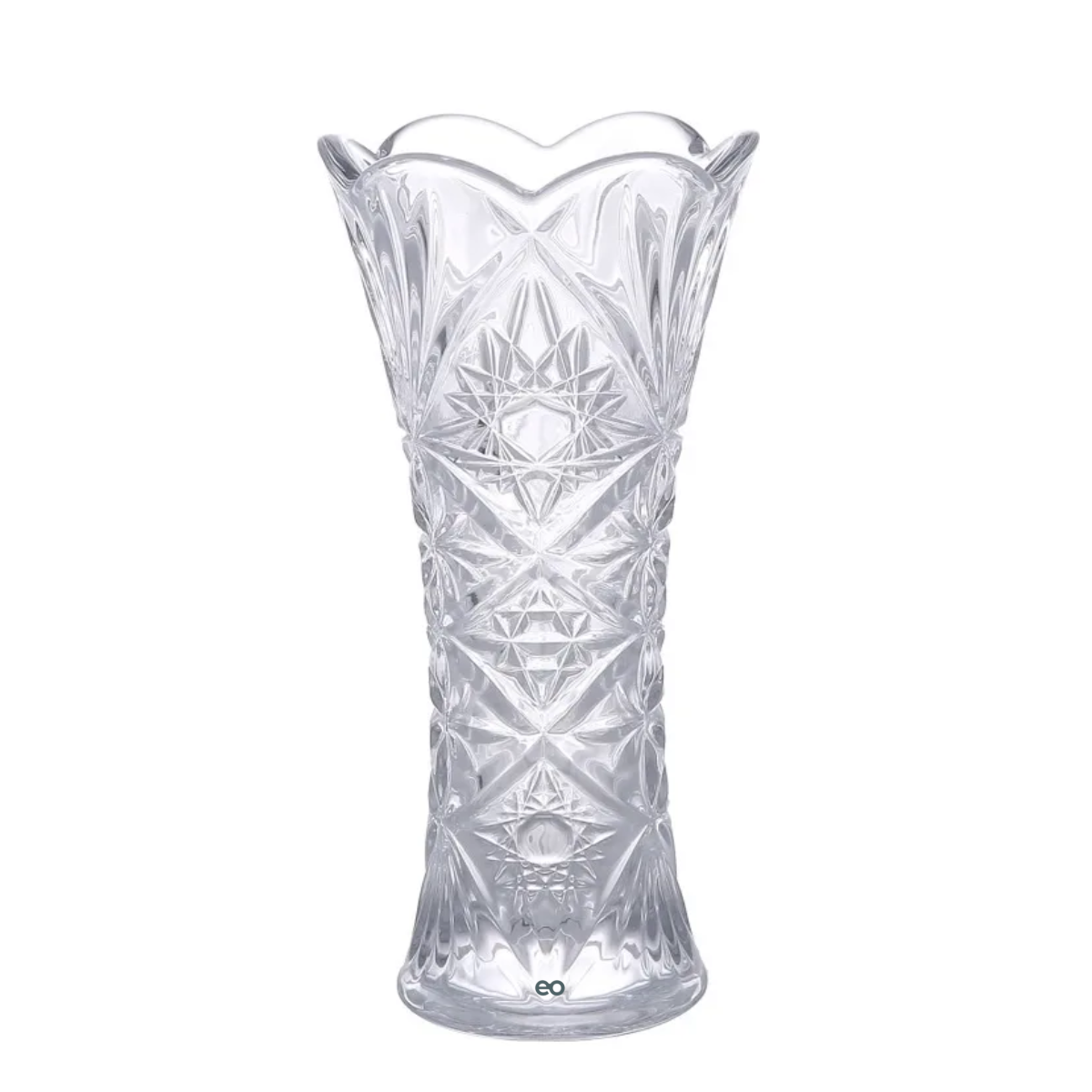 Foto 2 pulgar | Floreros De Cristal Jarron Vidrio Adornos Decoracion 19*12cm Eo Safe Imports Esi-19459 Transparente