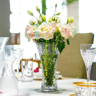 Foto 2 | Floreros De Cristal Jarron Vidrio Adornos Decoracion 19*12cm Eo Safe Imports Esi-19459 Transparente