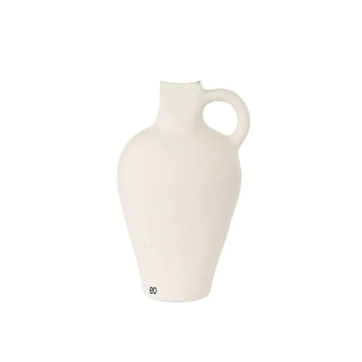 Florero Decorativo De Cerámica Jarrón Eo Safe Imports Esi-19457 Blanco