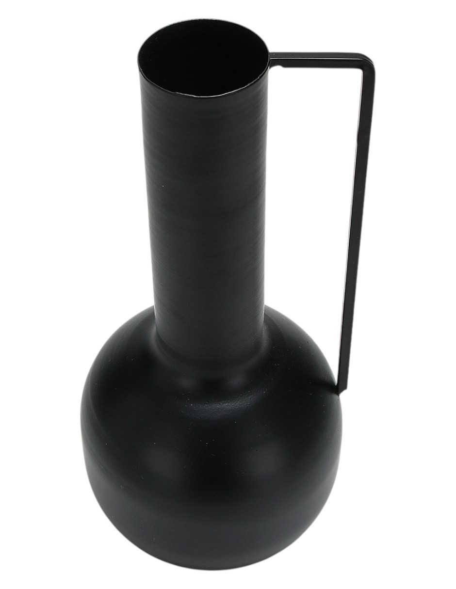Foto 4 pulgar | Jarron Zense Redondo Alexis De Metal Color Negro