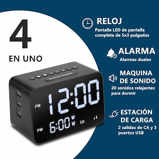 Foto 3 | Reloj con Cargador Malubero color Negro