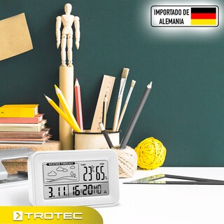 Foto 6 | Reloj Digital Detector de Humedad y Ambiente Despertador Calendario Trotec