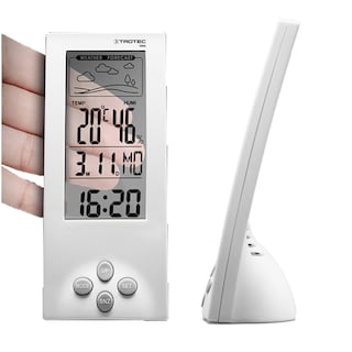 Foto 5 | Reloj Despertador Transparente Digital de Escritorio 4 en 1 con Estación Meteorológica Bz06 Trotec