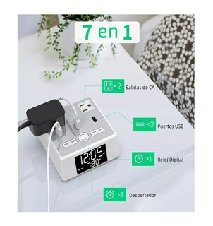 Foto 2 | Reloj Digital Belug con Cargador