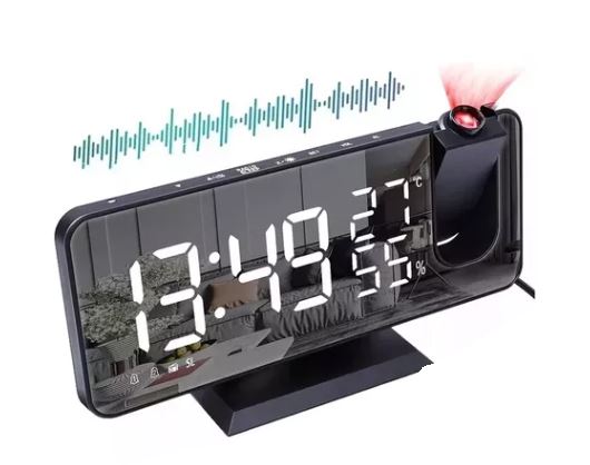 Reloj Despertador Wünd Negro con Radio