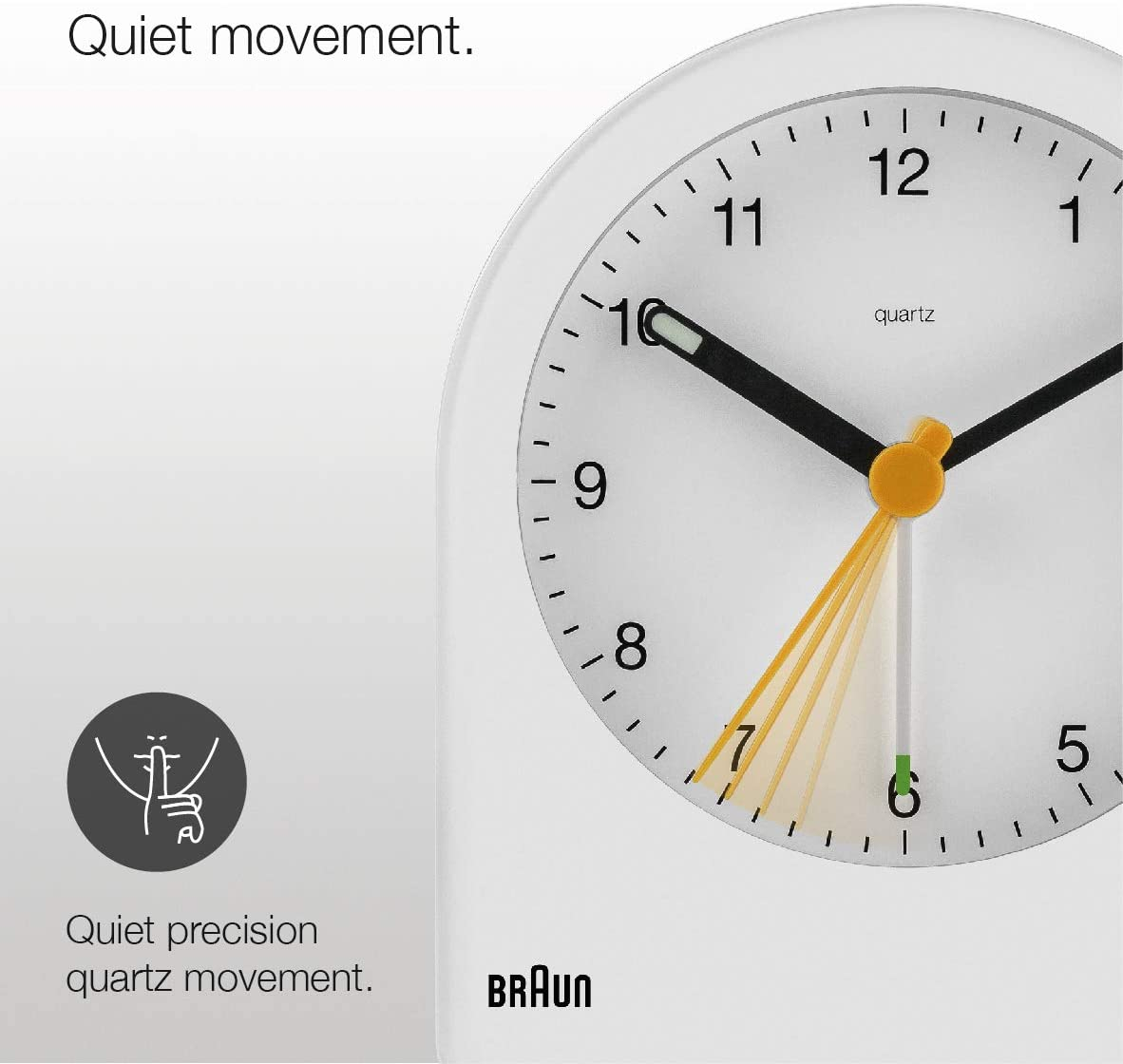 Foto 3 pulgar | Reloj Despertador Braun Classic Bc22w Analógico Color Blanco - Venta Internacional