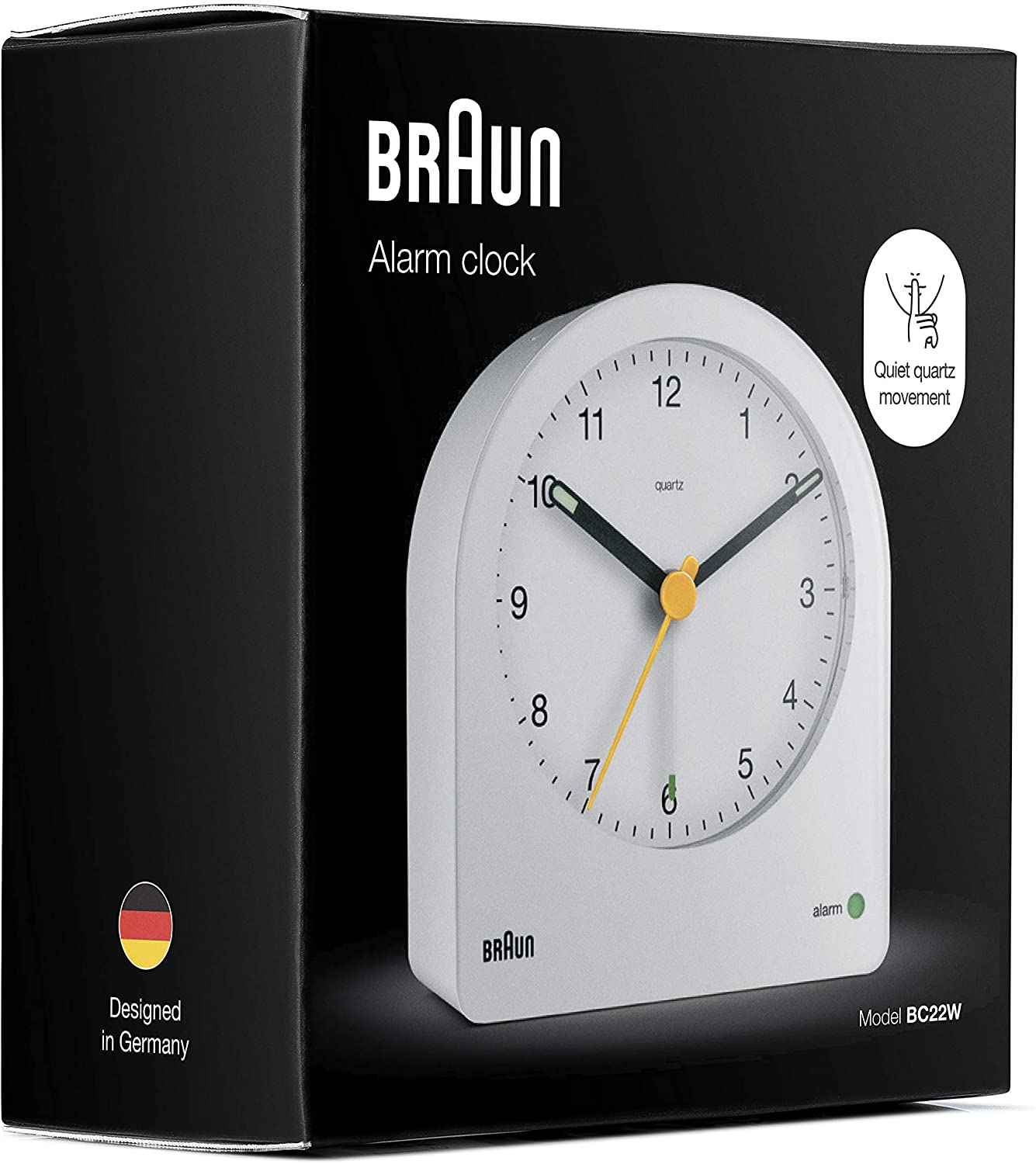 Foto 8 pulgar | Reloj Despertador Braun Classic Bc22w Analógico Color Blanco - Venta Internacional