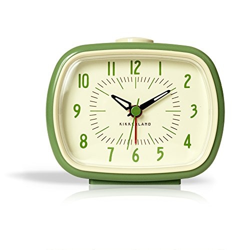 Reloj Despertador Kikkerland 1 Unidad Color Verde - Venta Internacional $758