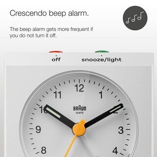 Foto 5 | Reloj Braun Bc05w Blanco con Alarma Venta Internacional