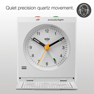 Foto 6 | Reloj Braun Bc05w Blanco con Alarma Venta Internacional