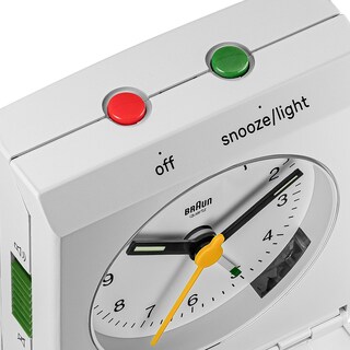 Foto 7 | Reloj Braun Bc05w Blanco con Alarma Venta Internacional